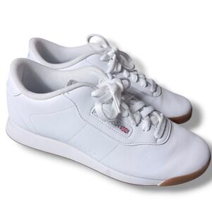 NEW Reebok Freestyle Low Women's White Leather Gum Sole Sneakers Shoes Sz 9